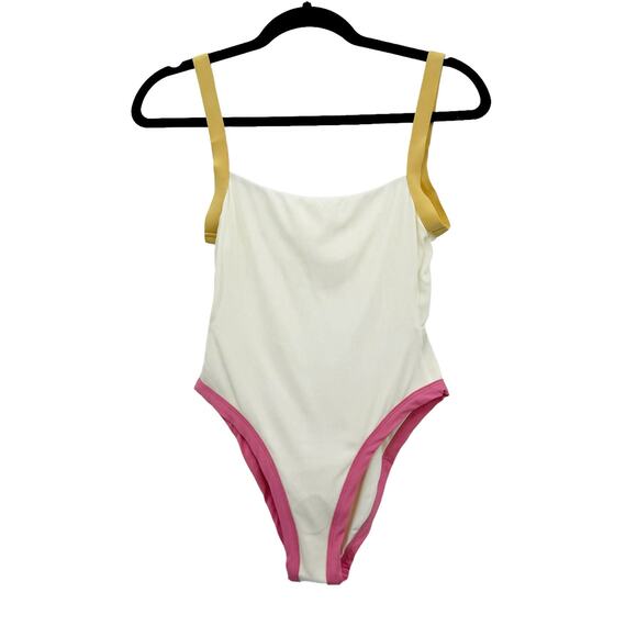 L*Space Ribbed Baewatch One Piece Swimsuit Colorblock Size S NWT - Picture 3 of 12